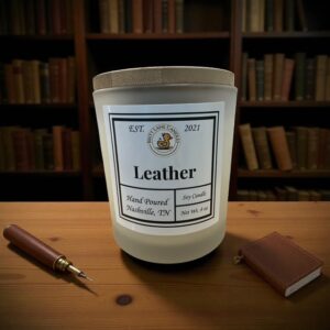 Leather 8 oz Soy Candle