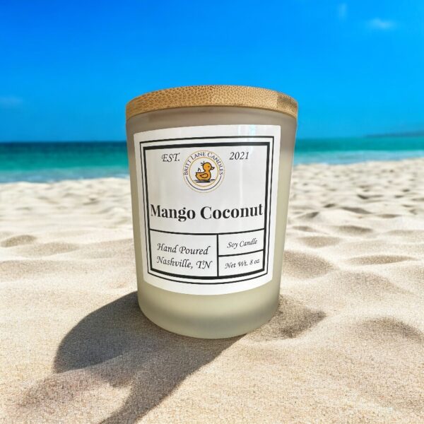 Mango Coconut 8 oz Soy Candle