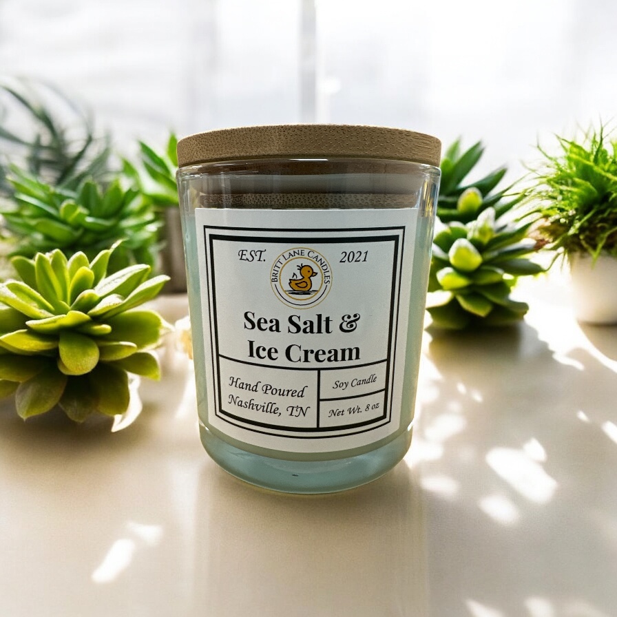 Sea Salt & Ice Cream 8 oz Soy Candle
