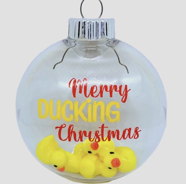 Merry Ducking Christmas Ornament